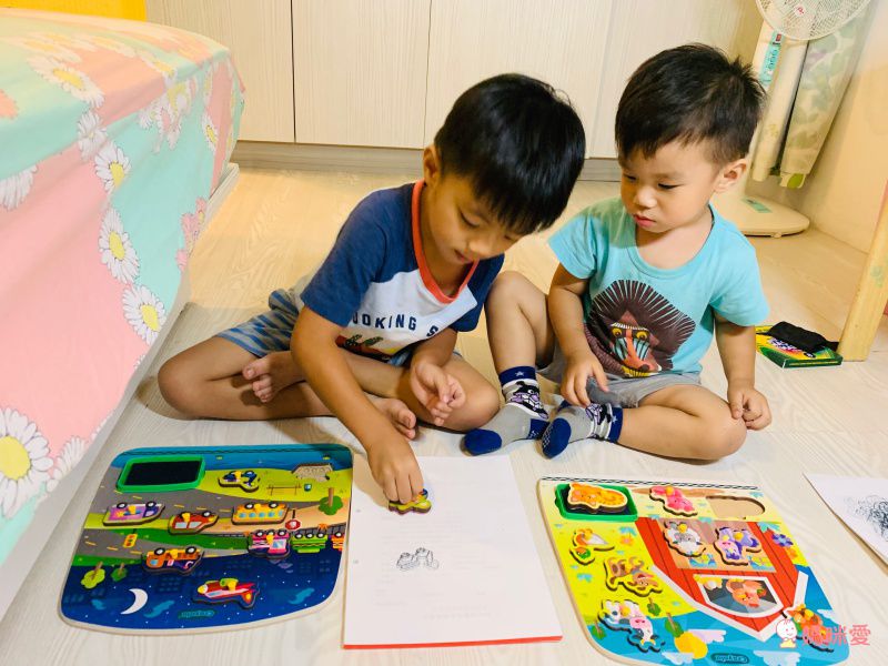 拼圖拿起來變印章【美國繪兒樂】幼兒印章塗鴉 ❤ 輕鬆完成蓋印畫！