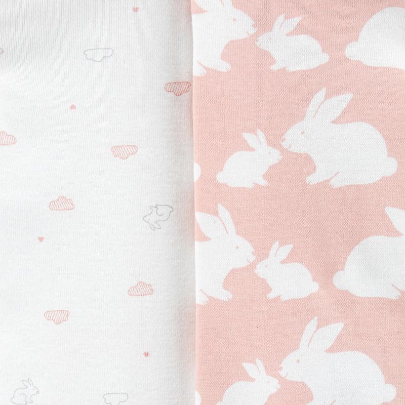 美國 Carter's - 嬰幼兒100%純棉長袖包屁衣六件組-溫柔兔