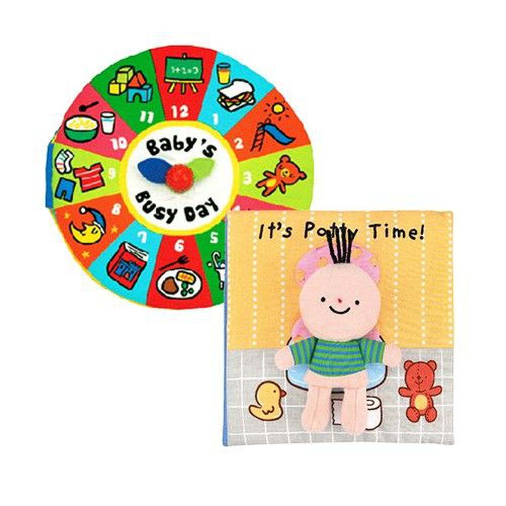 K's Kids - 布書兩入組-便便時間到囉+寶寶的一天
