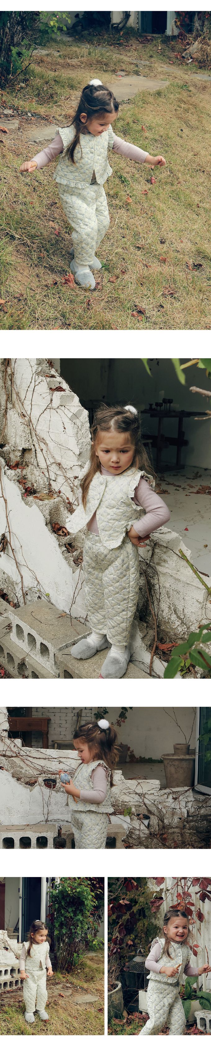 韓國 Puellaflo - 荷葉布邊小領長袖上衣-藕粉