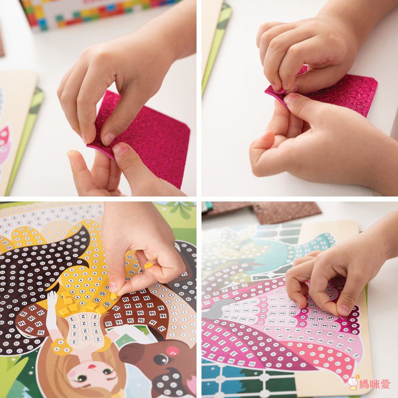 加拿大 Sticky Mosaics - 馬賽克拼貼-公主郊遊趣-2052 pcs