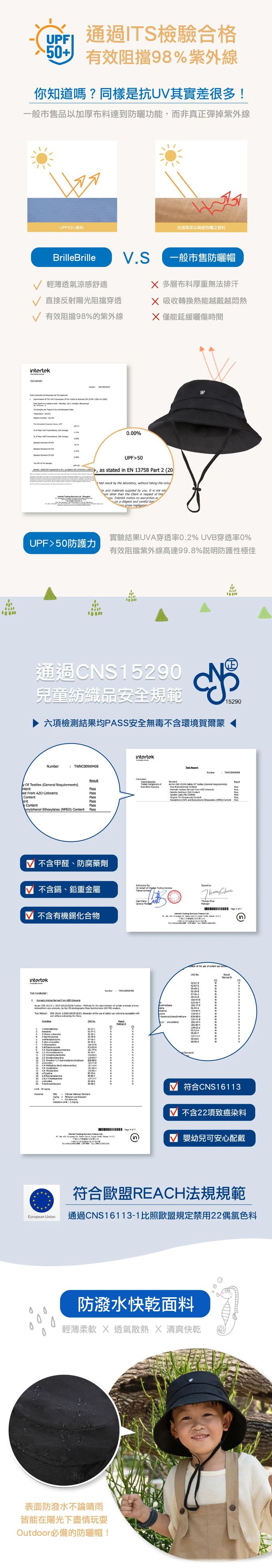 Brille Brille - 靜謐夜語透氣單面漁夫帽UPF50+ (L)