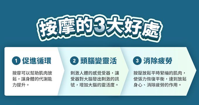 3ZeBra - 溫揉枕｜無線溫感按摩枕-灰藍色