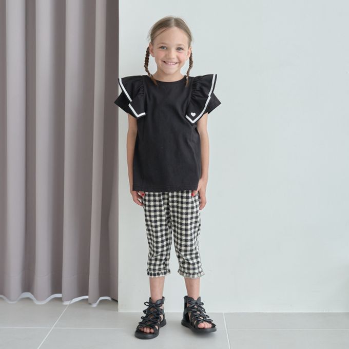 日本 Lycee mine - 雙層荷葉澎澎袖正反穿上衣-薄荷綠