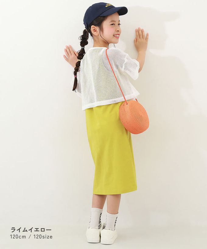 日本 devirock - 時尚女孩網格上衣+素色背心裙二件組-淺灰