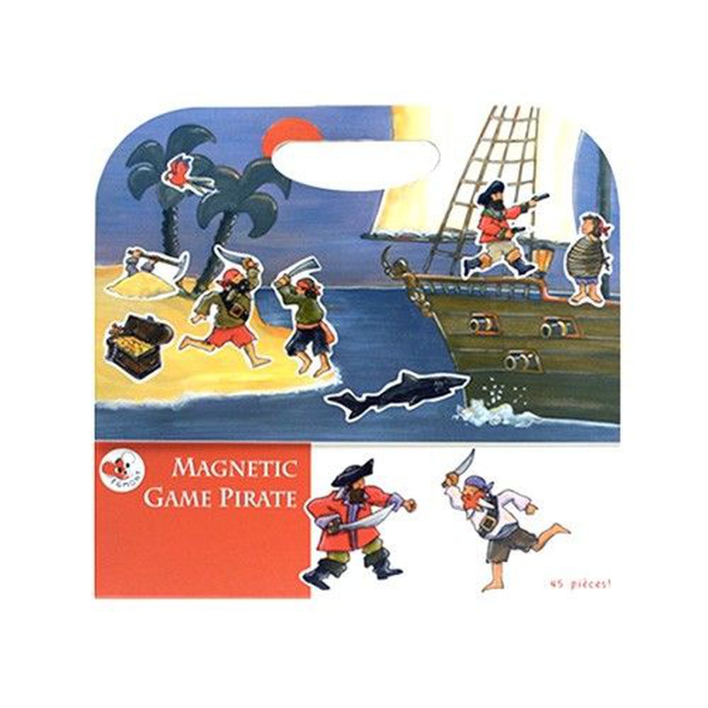 比利時艾格蒙 - 繪本風磁鐵書-海盜船冒險故事-25x24x1 cm