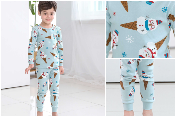 韓國 Mellisse - (剩90號)韓製20支無螢光棉長袖家居服-機器怪手