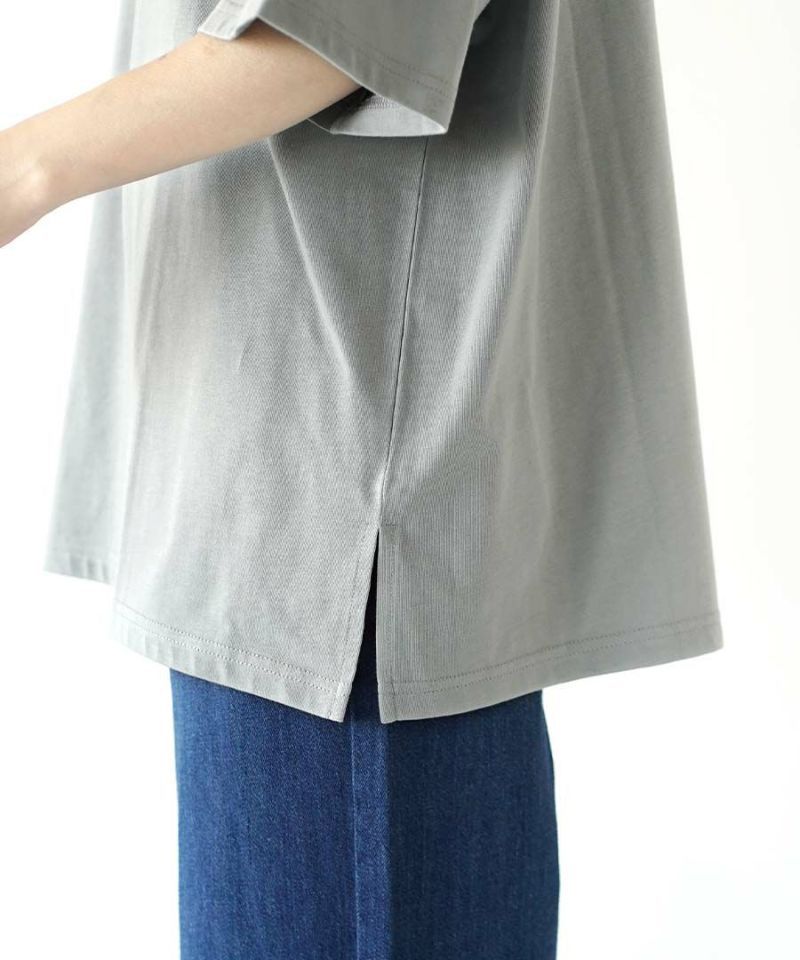 日本 zootie - 棉混落肩狗狗印花短T-白