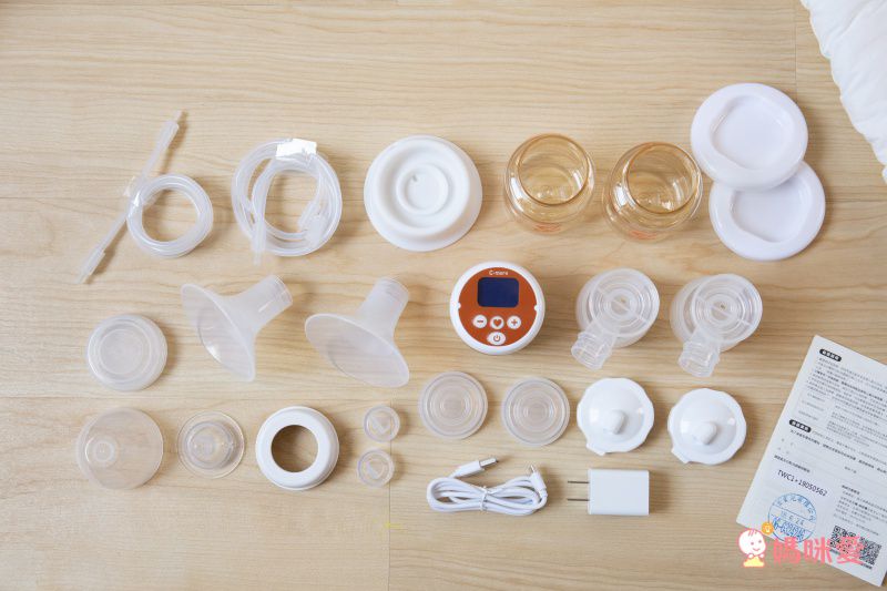 主機只有一個手掌的大小！新貝樂 雙邊電動吸乳器