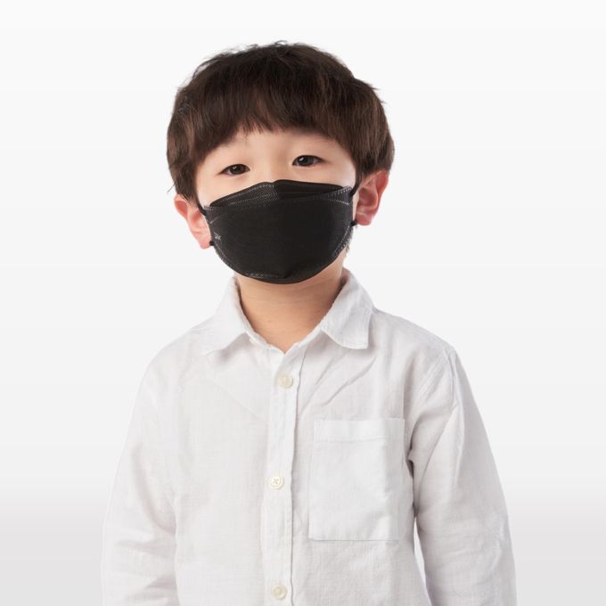 DRX 達特世 - TN95醫用4D口罩 - 炫耀黑 (兒童S) - 20入