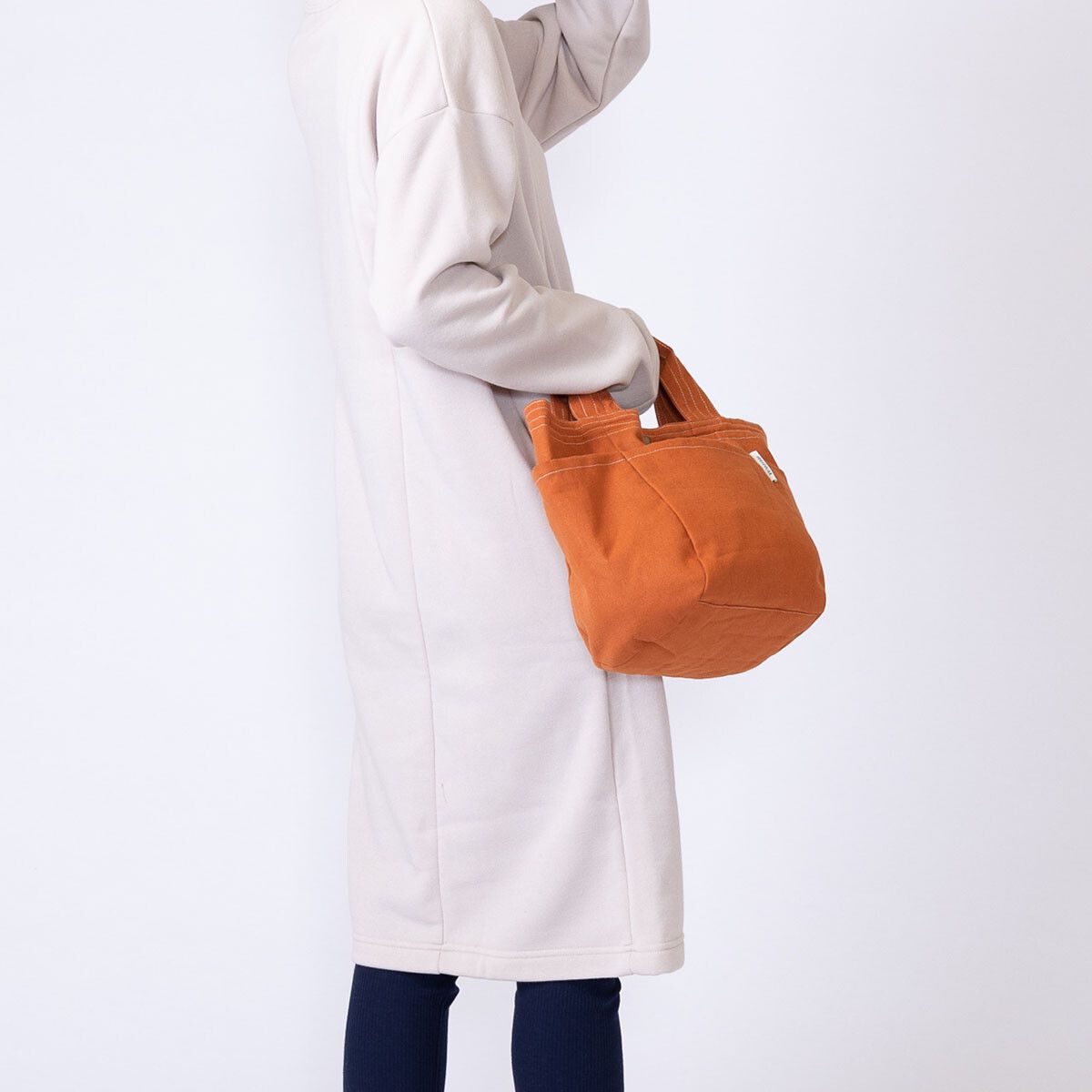 日本 Chepeli - 印度棉 刺繡手提帆布包/托特包-merci-黑 (25x37x16cm)