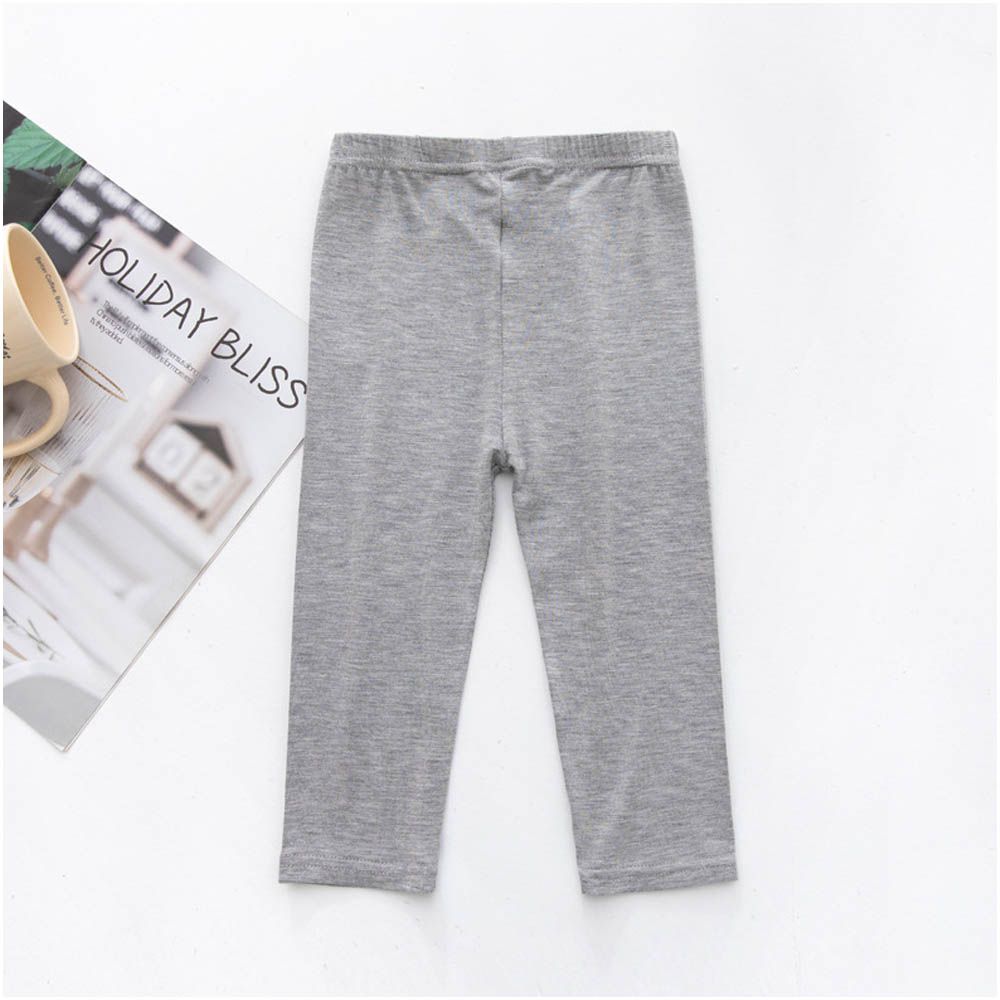 大彈力！莫代爾七分內搭褲-灰色