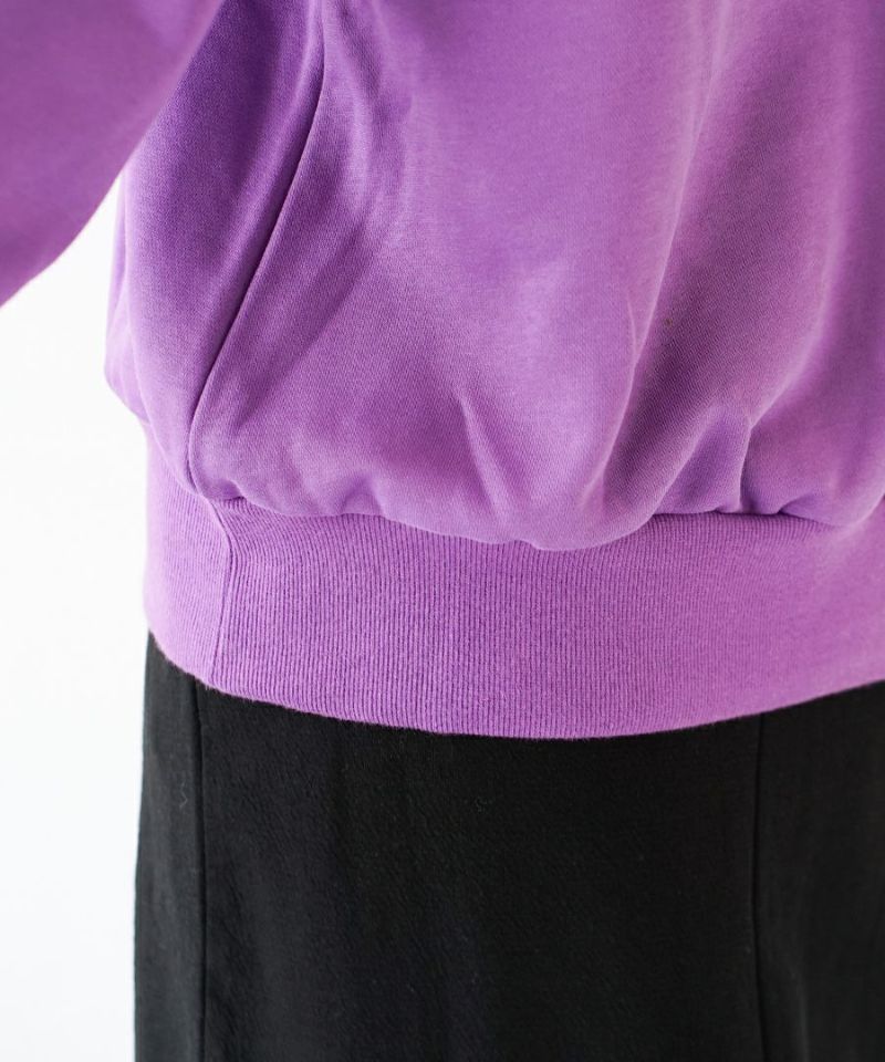 日本 zootie - 特色綁帶翻領長袖上衣-葡萄紫