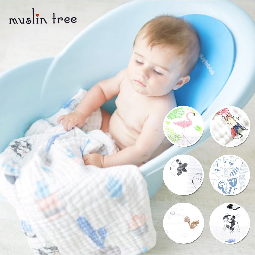 Muslin tree 吸汗背巾/包巾/防踢被睡袋 ♡ 夏天的好朋友