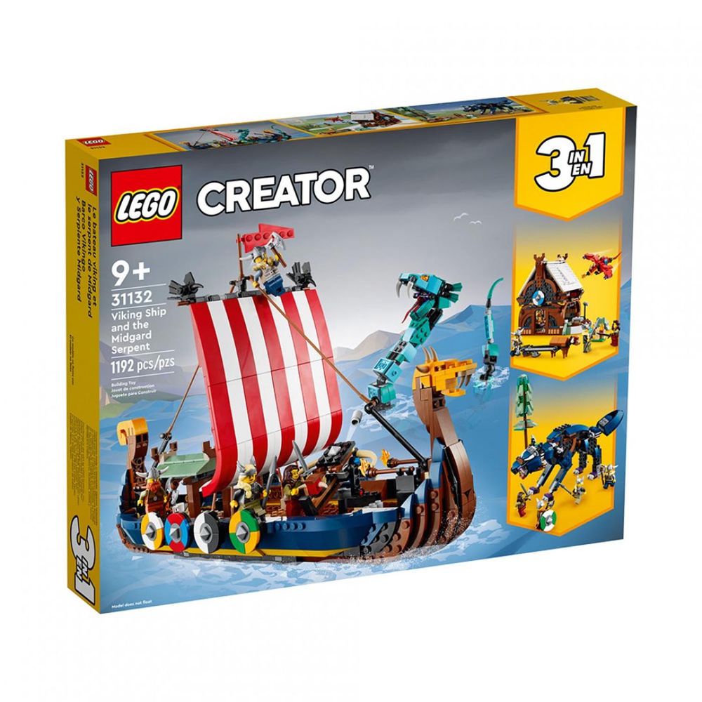 樂高 LEGO - 樂高積木 LEGO《 LT31132》創意大師Creator系列 - 維京海盜船和塵世巨蟒-1192pcs
