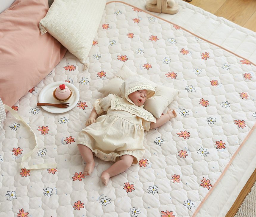 韓國 Prielle - 純棉防水墊-浪漫星空 (100*150cm)