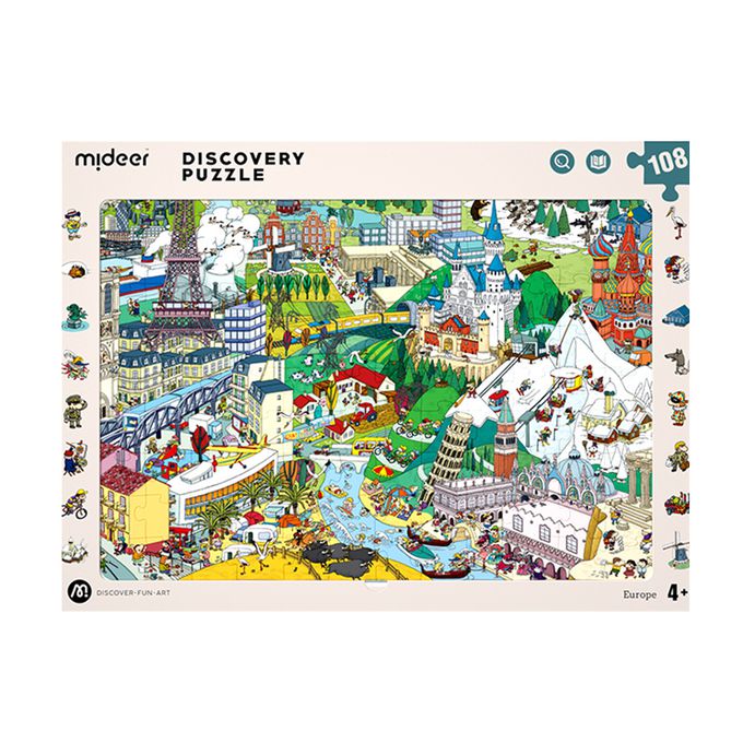 MiDeer - 世界百科探索拼圖-歐洲(108片)