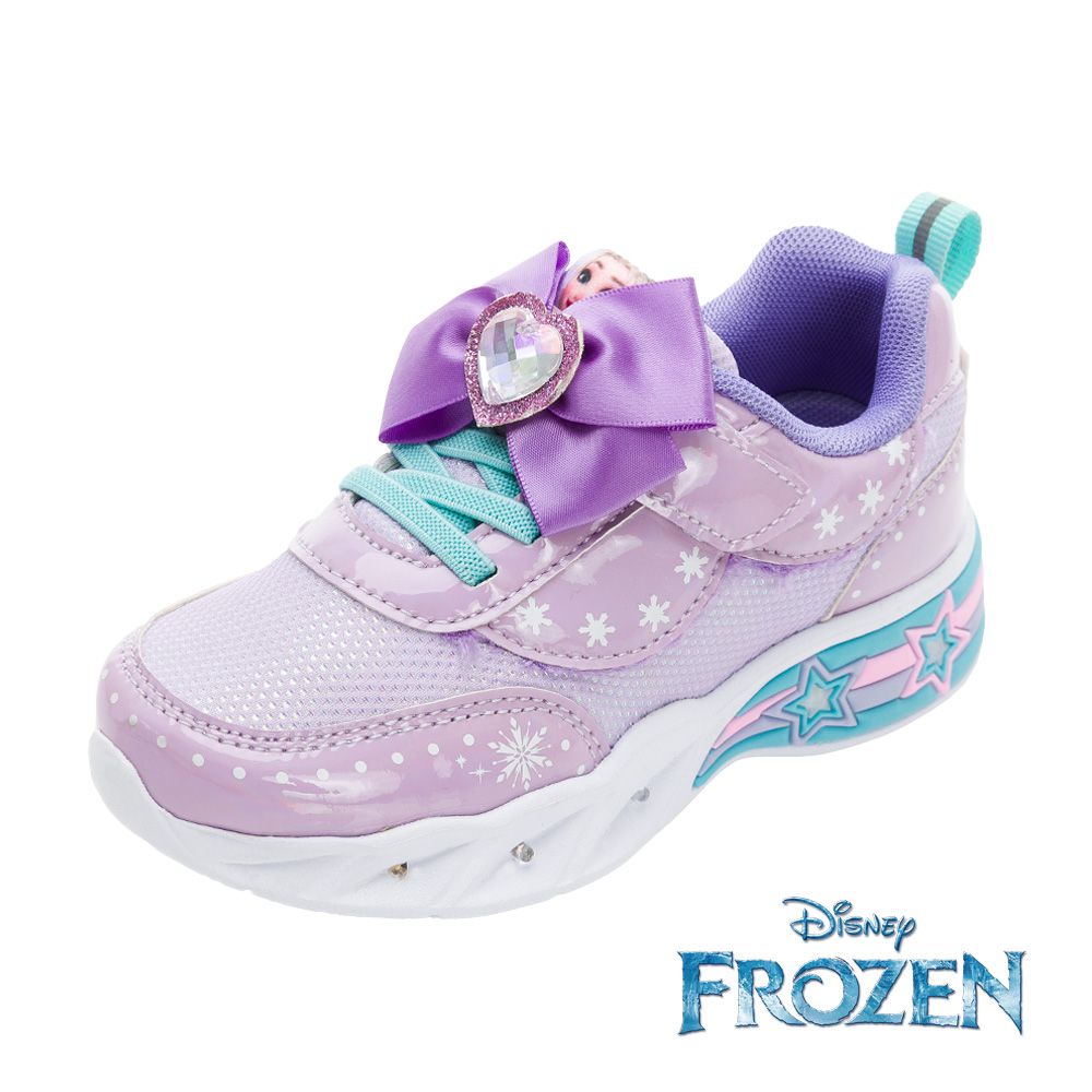 迪士尼Disney - 冰雪奇緣 童鞋 電燈運動鞋 FOKX41637-減緩跑步壓力鞋底-紫-(中大童段)