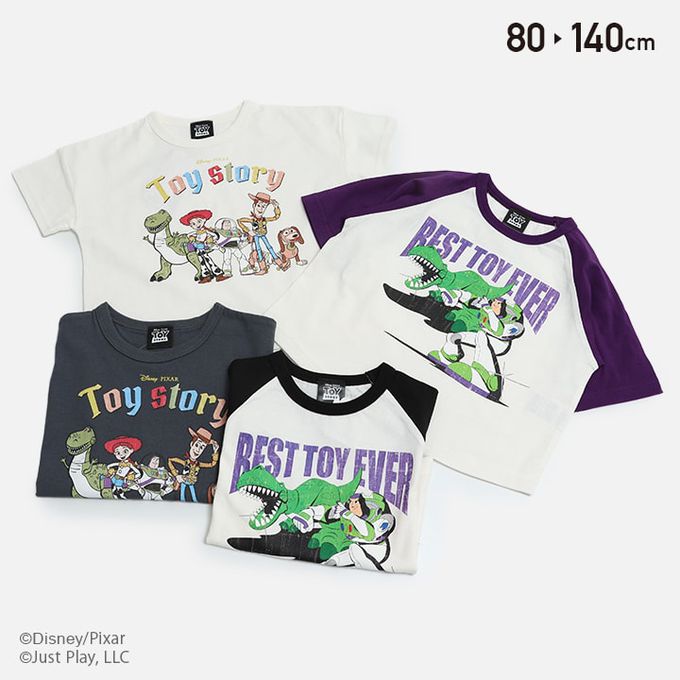 日本 Chil2 - 迪士尼聯名 純棉短袖上衣-玩具總動員角色-白