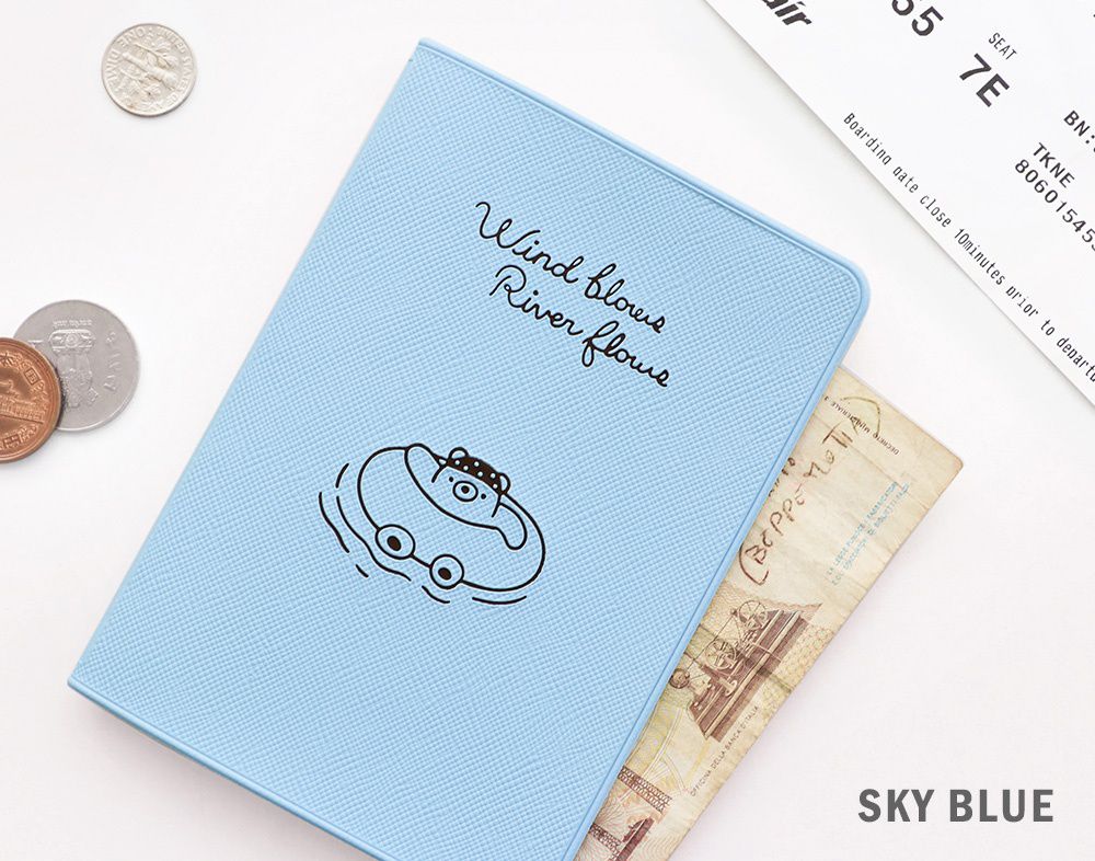 韓國 Conitale - 質感護照套-奶油白 (13.5X9.7cm)