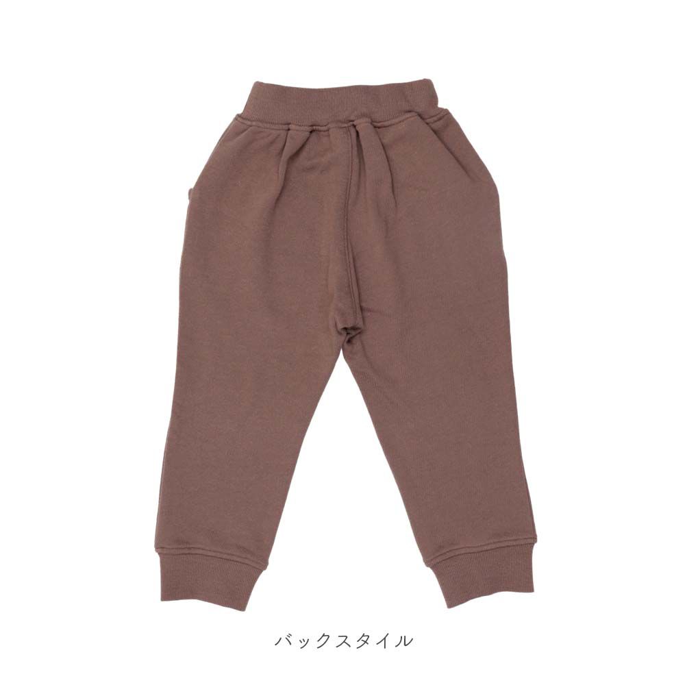 日本 ma lalumiere store - 100％棉 好舒適束口運動長褲-淺灰