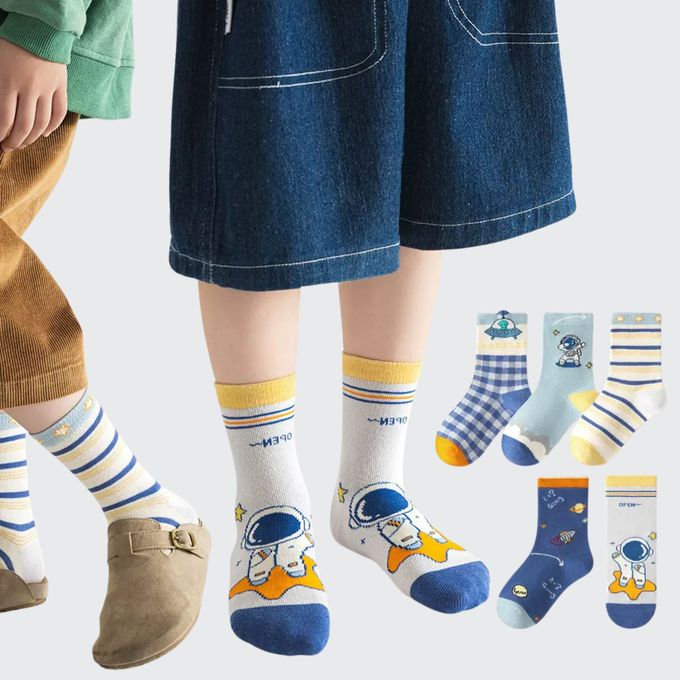 太空人星際冒險中筒棉襪