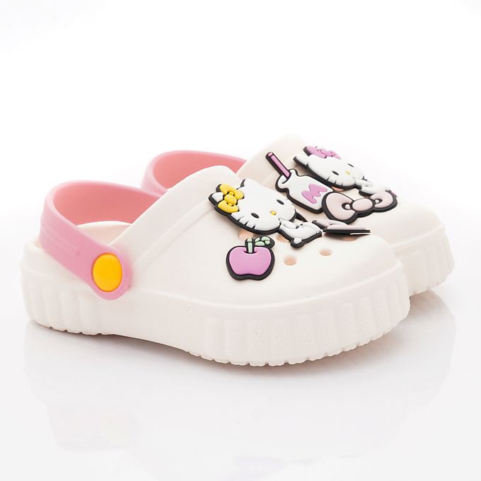HELLO KITTY - HELLO KITTY-可愛休閒涼拖鞋-823609白(中小童段)-涼拖鞋-白