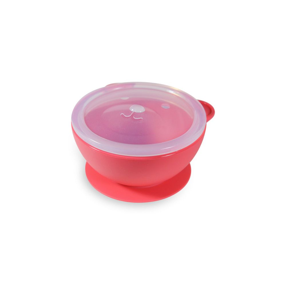 韓國BeBeLock - 幼兒矽膠餐碗-紅色