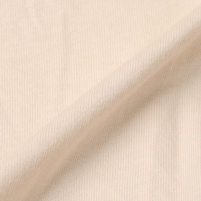 akachan honpo - 長袖外出包屁衣-胸下拼接-象牙白色