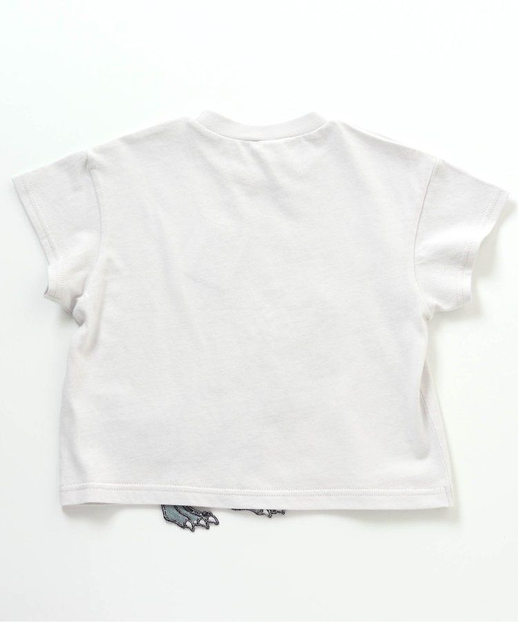 日本 apres les cours - 搶眼造型印花短袖上衣-挖土機-摩卡