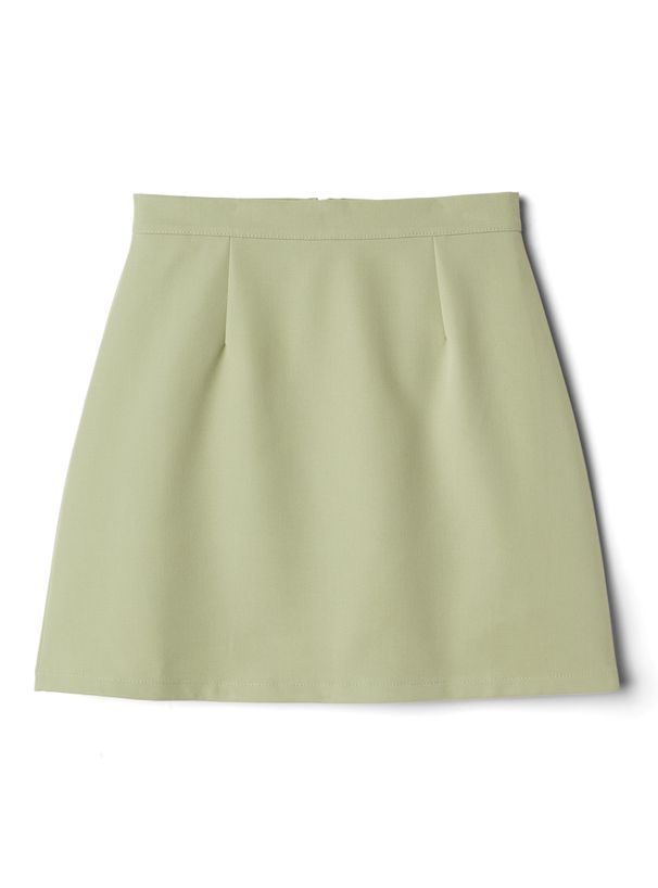 日本 GRL - 百搭簡約短裙-象牙杏