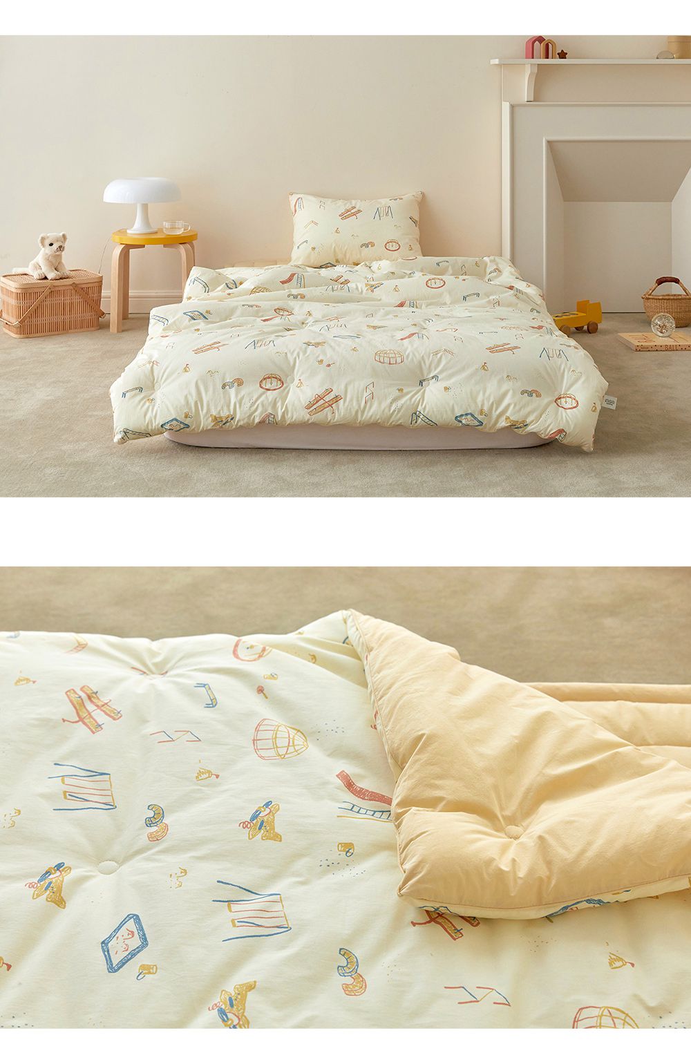 韓國 Maatila - (兒童款)可水洗高密度純棉棉被-兒童公園