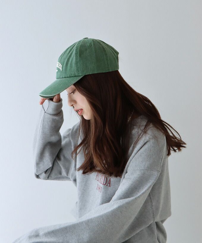 日本 BLUE EAST - 率性休閒刺繡老帽/棒球帽-杏灰