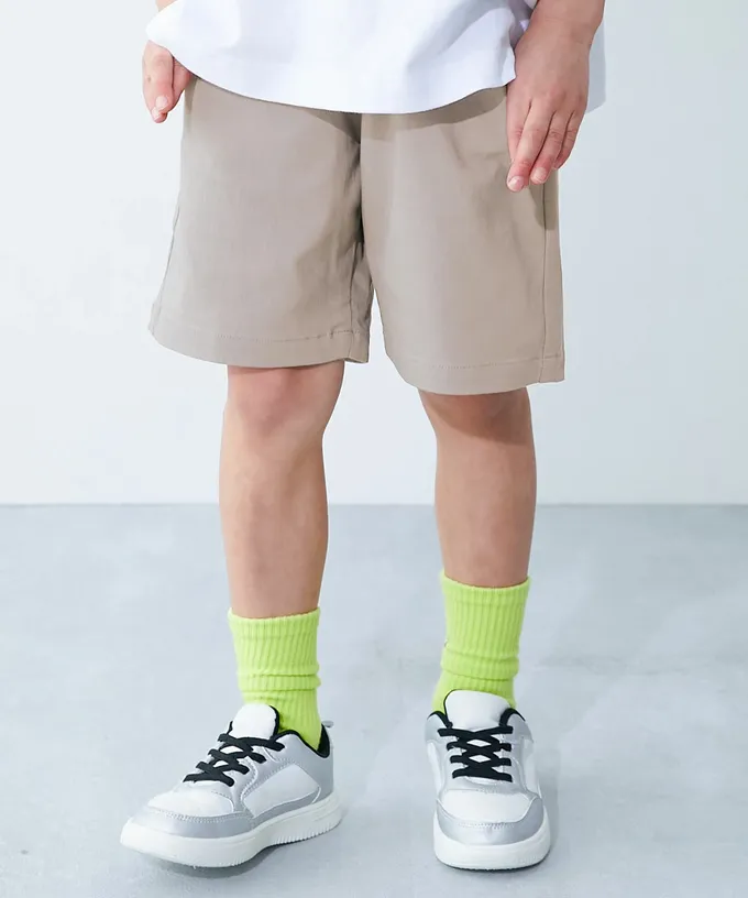 日本 devirock - 超彈力定番色休閒短褲-炭灰