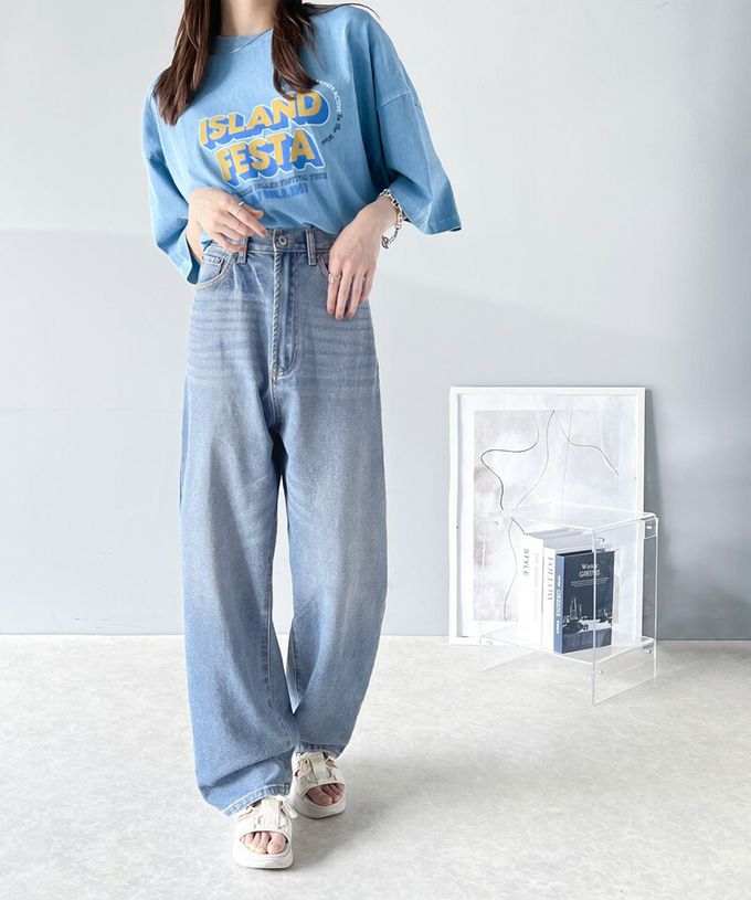 日本 Classical Elf - [熱銷NO.1]  厚磅棉混挺版美腿長褲-丹寧深藍