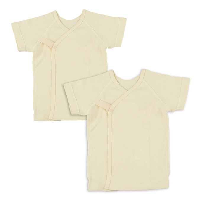 akachan honpo - 新生兒衣物8件組-有機棉-象牙白色