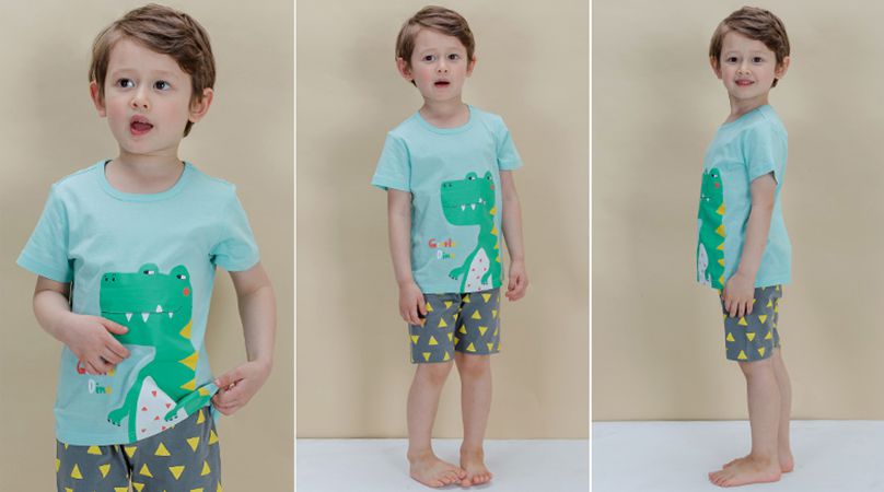 韓國 Sopoliini 童趣北歐風☺ 夏季純棉套裝 / 家居服