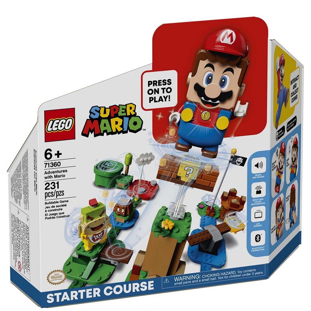 樂高 LEGO - 樂高積木 LEGO《 LT71360 》SUPER MARIO超級瑪利歐系列-Adventures with Mario Starter Course瑪利歐冒險主機-231pcs