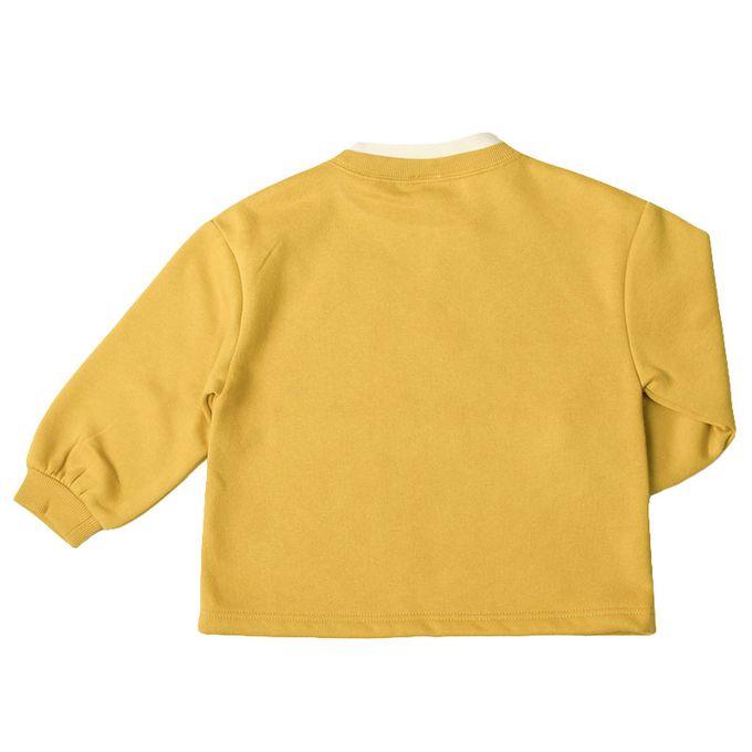 akachan honpo - 長袖休閒上衣-滿版圖案-黃色