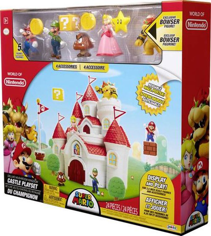 超級瑪利歐 - 任天堂2.5吋豪華蘑菇王國城堡