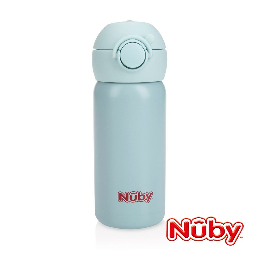 Nuby - 不銹鋼真空直飲杯-316不鏽鋼-文青藍 (300ml)