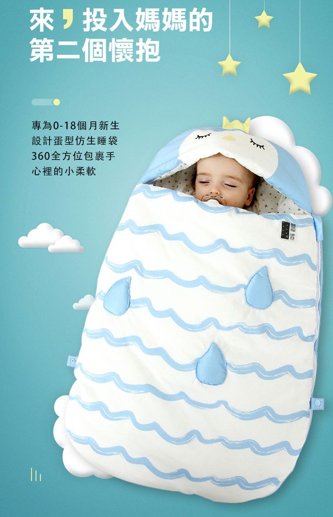 JoyNa - 嬰兒動物感溫睡袋 肚圍保暖-愛麗克絲小兔