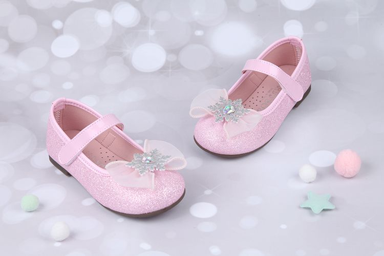 台灣製造 - 魔法水晶蝴蝶結粉色兒童公主鞋