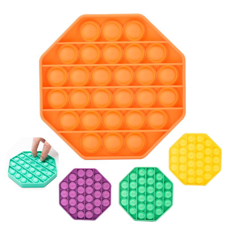 嘻嘻哈哈 - POP IT 療癒玩具-8邊形-綠