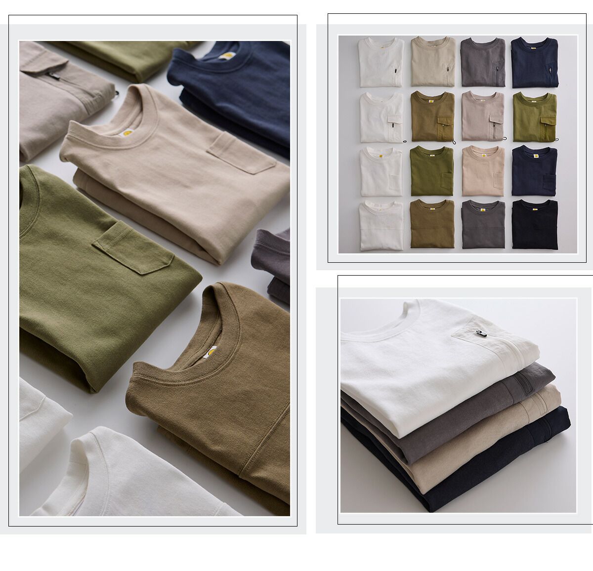 日本服飾代購 - 防蚊加工 工裝風落肩短袖上衣-海系列-炭黑