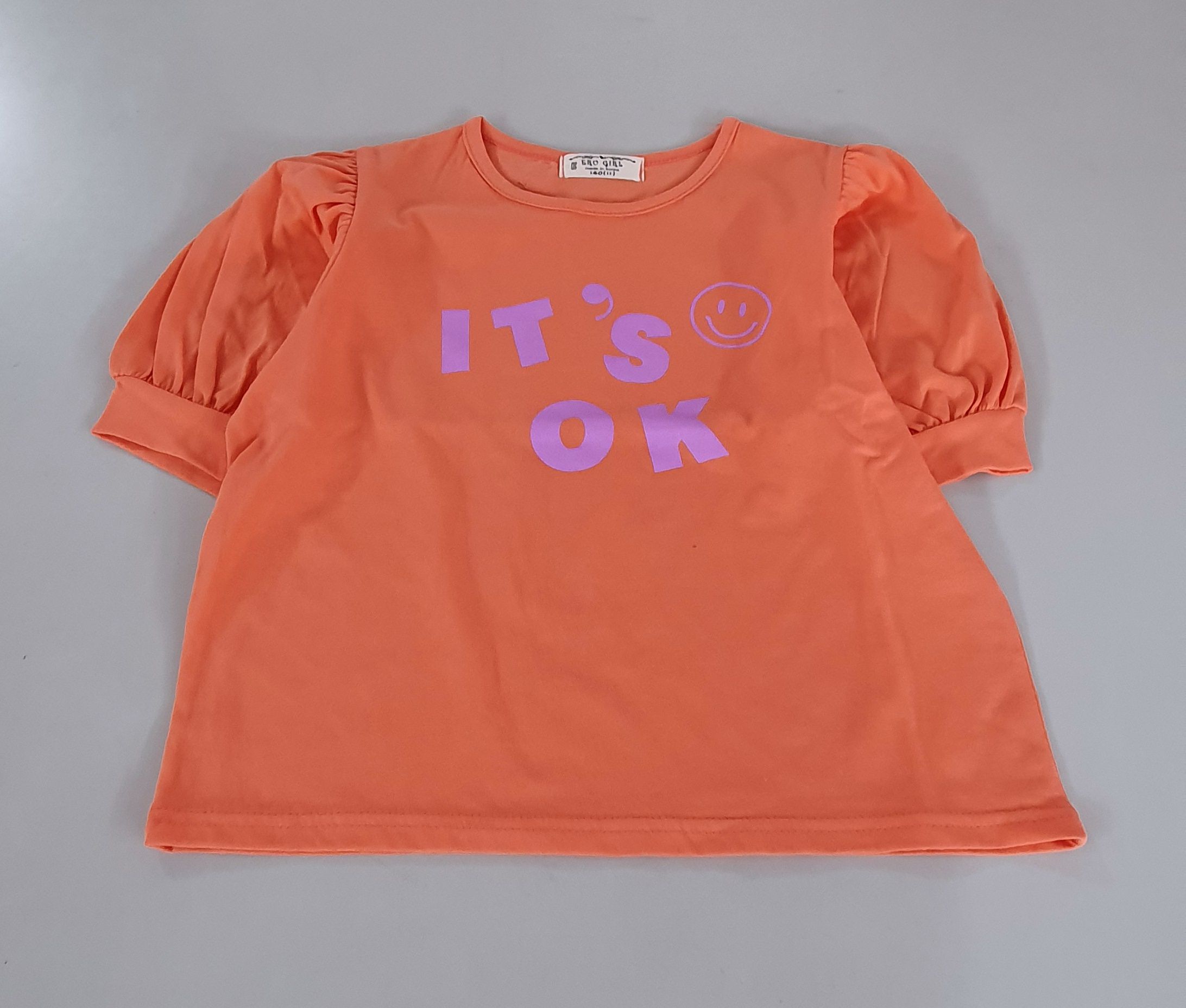 韓國 ERU - OK印花T-橘