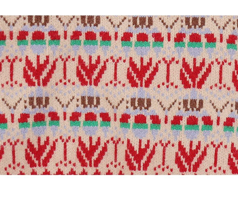 北歐風圖騰針織毛衣