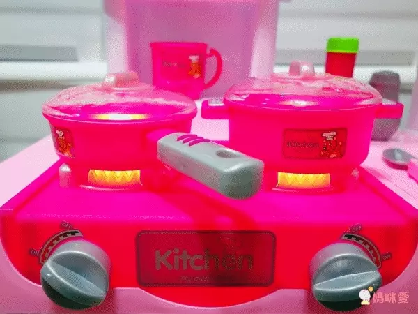 酷比樂 - 聲光廚具台-WD-A18-粉紅色