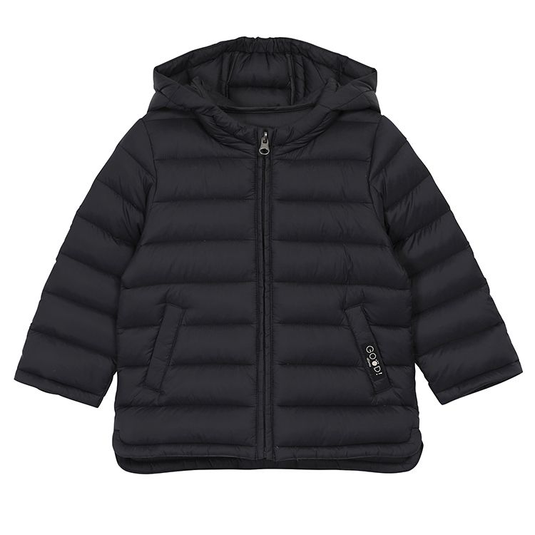 韓國 alfonso - 80/20輕量羽絨外套-黑藍