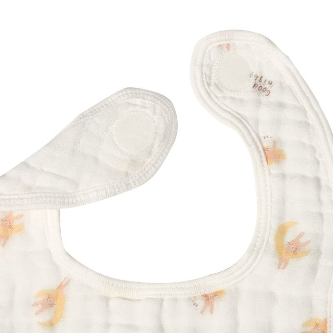 akachan honpo - 6層棉紗圍兜3件組-白色 (70~95cm)